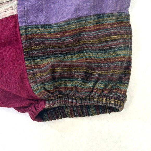Kathmandu Imports Patchwork Harem Pants Boho Festival Drop Crotch Hippie Yoga OS - Picture 6 of 12